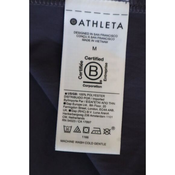 Athleta 659295-01 Women's Sz M Purple Button-Front Midi Shirt Dress - Picture 10 of 12